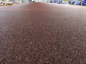 透水胶粘石地坪