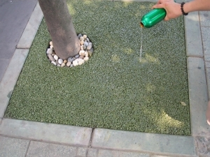 透水胶粘石地坪