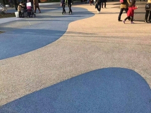 透水胶粘石地坪