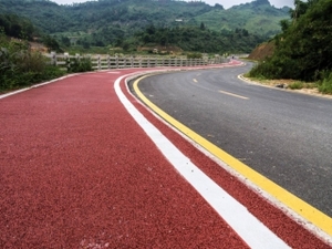 透水胶粘石地坪