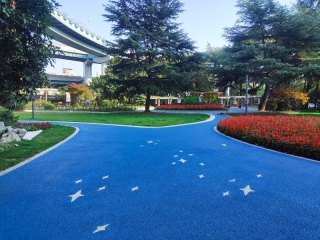 彩色透水沥青地坪工程