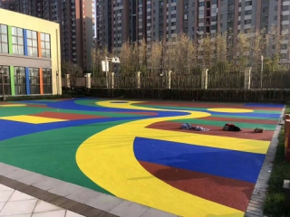 学校透水沥青地坪