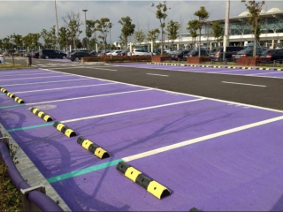 停车场彩色透水地坪